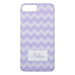Paarse chevron patterned iPhone 7 plus hoesje
