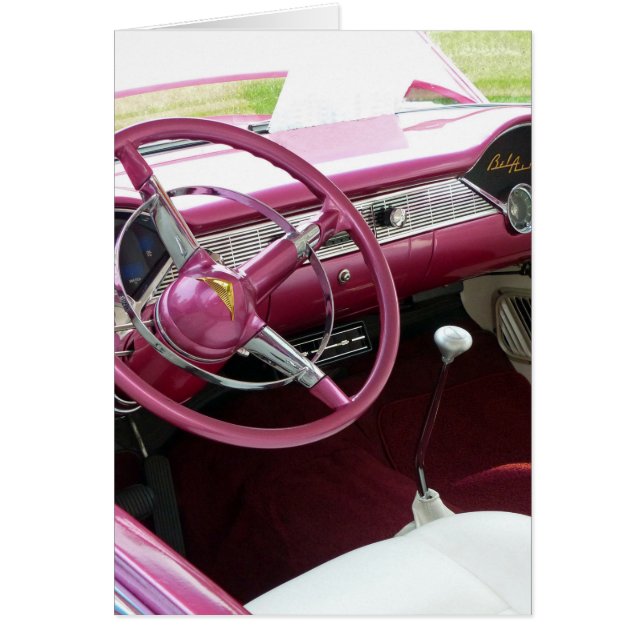 Paarse Chevy Bel Air (Voorkant)