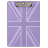 Paarse Chic Keep Calm and Jouw tekst Union Jack Klembord (Voorkant)