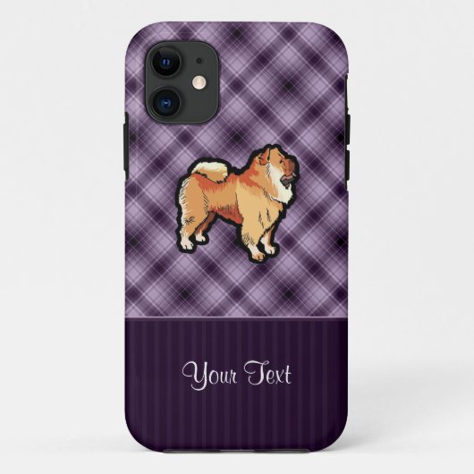 Paarse Chow Case-Mate iPhone Case (Achterkant)