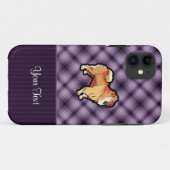 Paarse Chow Case-Mate iPhone Case (Achterkant (horizontaal))