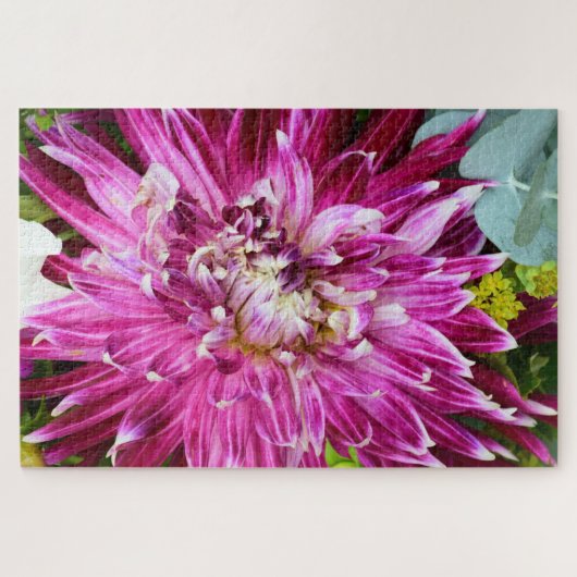 Paarse chrysanthemum - Bloem 20 x 30 Legpuzzel (Horizontaal)