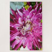 Paarse chrysanthemum - Bloem 20 x 30 Legpuzzel (Verticaal)