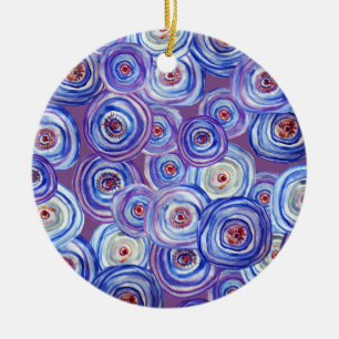 Paarse Cirkels Decoratief Ornament