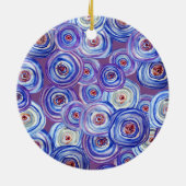 Paarse cirkels decoratief Ornament (Achterkant)