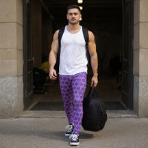 Paarse Cirkels Leggings