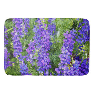 Paarse Clematis bloeit in bloei, Memory Foam Bath Badmat