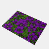 Paarse Clematis Deurmat (Schuin)