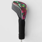 Paarse Clematis Floral Golfheadcover (Schuin)