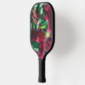 Paarse Clematis Floral Pickle Ball Paddle (Links)