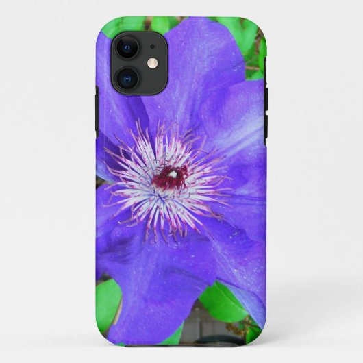 Paarse Clematis Flower Case-Mate iPhone Case (Achterkant)