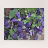 Paarse Clematis Legpuzzel (Horizontaal)