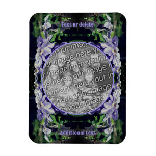 Paarse clematis op hek Lijst Voeg je foto toe Magneet