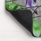 Paarse Clematis Roguchi persoonlijke Mousepad Muismat (Hoek)