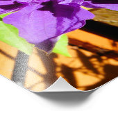 PAARSE CLEMATIS-STROOM FOTO AFDRUK (Hoek)