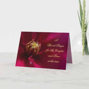 Paarse Clematis-sympathiekaart Kaart