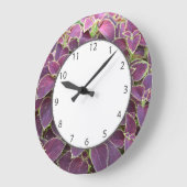 Paarse Coleus Garden Clock Grote Klok (Hoek)