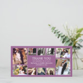 PAARSE COLLAGE | BRUILOFT BEDANKT KAART (Staand voorkant)