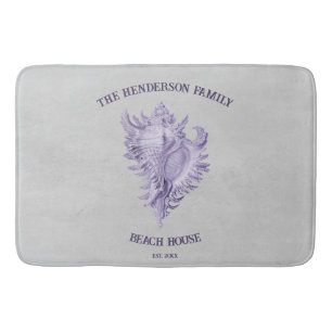 Paarse conch Shell Bath Mat