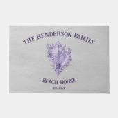 Paarse conch Shell Doormat Deurmat (Voorkant)