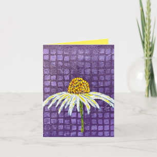 Paarse coneflower note card notitiekaartje