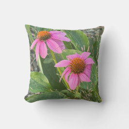 Paarse Coneflower Photo Pillow Buitenkussen