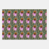 Paarse Coneflower Wrapping Paper Sheets (Voorkant 3)