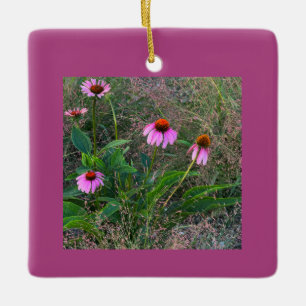 Paarse Coneflowers Ornament
