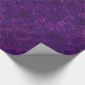 Paarse confetti cadeaupapier (Hoek)