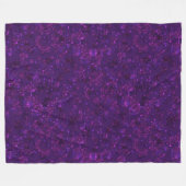 Paarse confetti fleece deken (Voorkant (Horizontaal))
