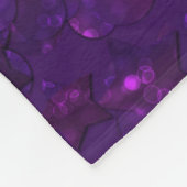 Paarse confetti fleece deken (Hoek)