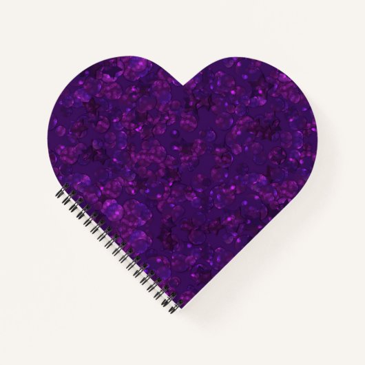 Paarse confetti notitieboek (Voorkant)