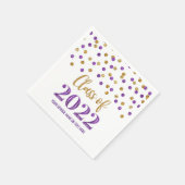 Paarse Confetti van 2022 Servet (Hoek)