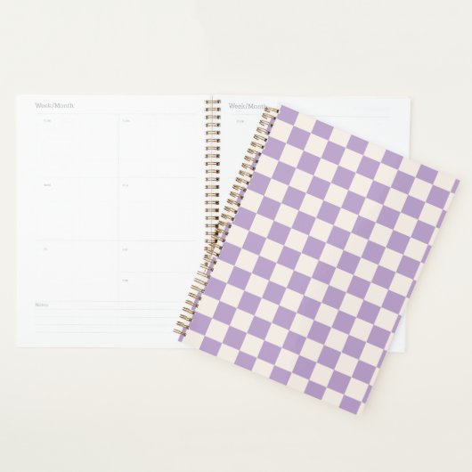 Paarse controle, Checkerboard Patroon, Gecontrolee Planner (Display)