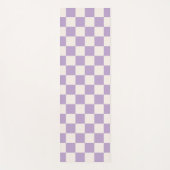 Paarse controle, Checkerboard Patroon, Gecontrolee Yogamat (Voorkant)