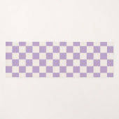 Paarse controle, Checkerboard Patroon, Gecontrolee Yogamat (Voorkant (horizontaal))