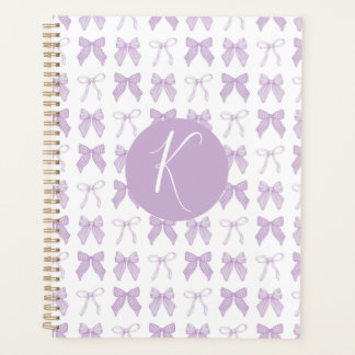 Paarse Coquette Bow Personaliseer Planner