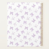 Paarse Coquette Bows Planner (Achterkant)