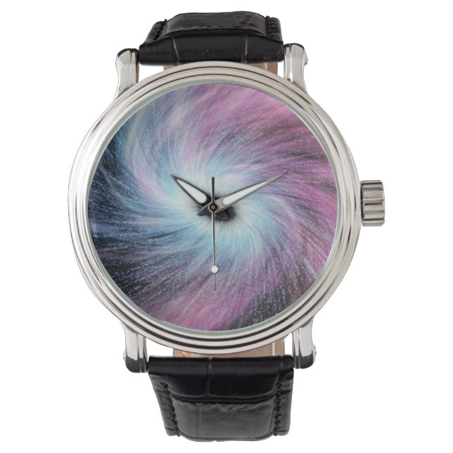 PAARSE COSMOS-horloge Horloge (Voorkant)