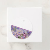 Paarse Cottage Floral Cadeau Label (In situ)