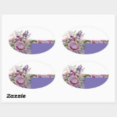 Paarse Cottage Floral Sticker (Vel)