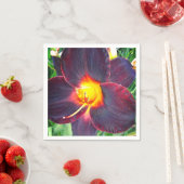 Paarse Crimson Lily Servet (Insitu)