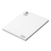 Paarse Crochet Fast, Die Warm Notitieblok (Gedraaid)