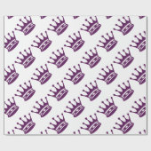 Paarse crown Gift Wrap Cadeaupapier (Vlak)