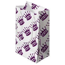 Paarse crown Gift Wrap Klein Cadeauzakje