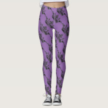 Paarse Crown Sporty Athleisure Leggings
