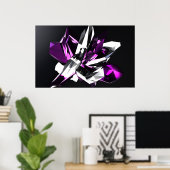 Paarse Crystal Poster (Thuiskantoor)