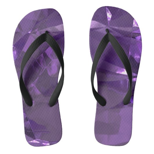Paarse Crystal Teenslippers (Voetbed)