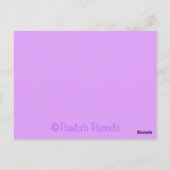 Paarse Cupcake Bord Bedankt Briefkaart (Achterkant)