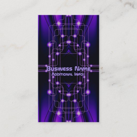 Paarse cybercircuits Visitekaartje 2 (Voorkant)